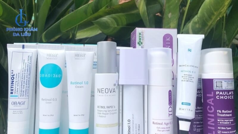 Một số loại thuốc bôi chứa Retinol
