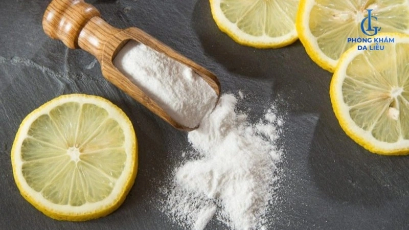 Baking soda và chanh tươi