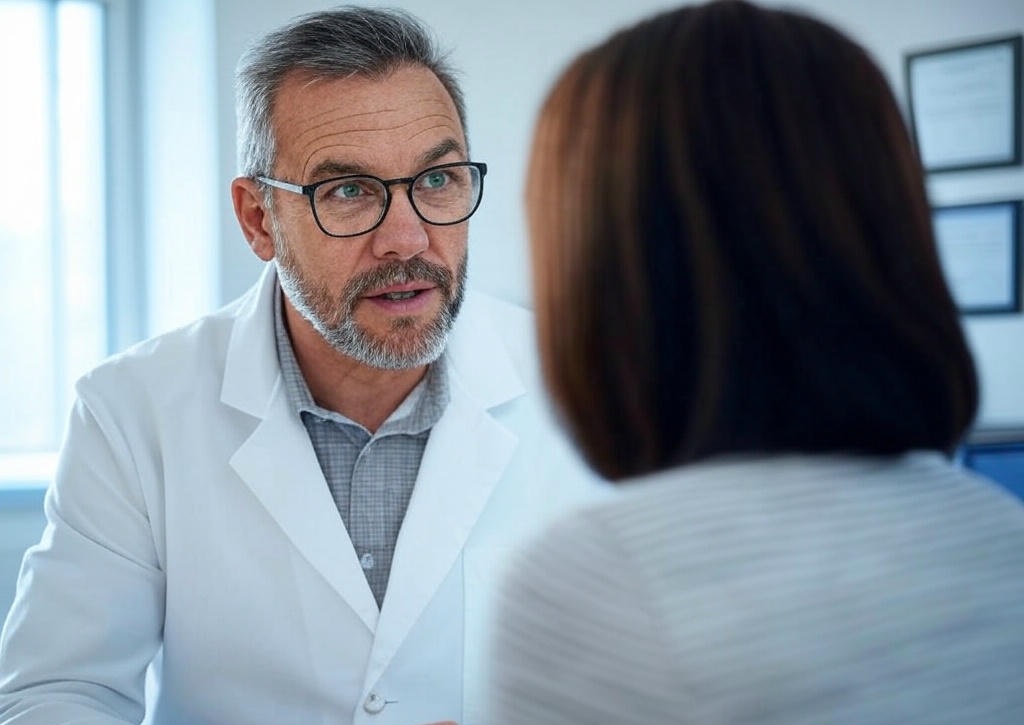 bác sĩ tư vấn mụn trứng cá ở vùng kín