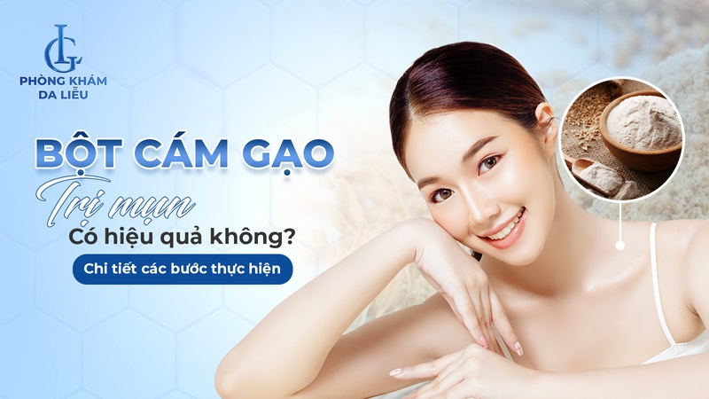 cách dùng bột cám gạo trị mụn​
