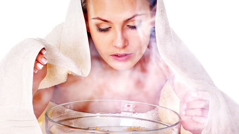 xông mặt trị mụn​