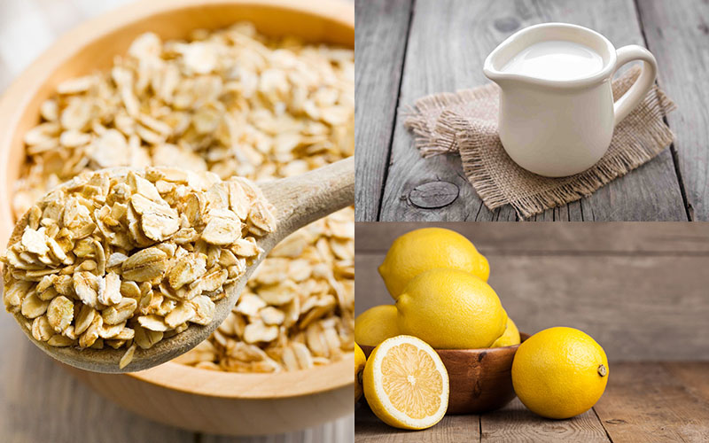 Mặt nạ chanh & yến mạch