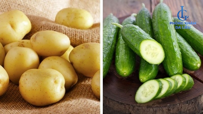 Khoai tây và dưa leo