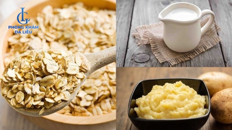 Khoai tây và bột yến mạch