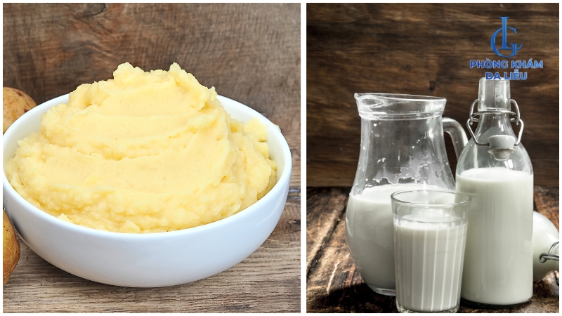 Khoai tây và sữa tươi