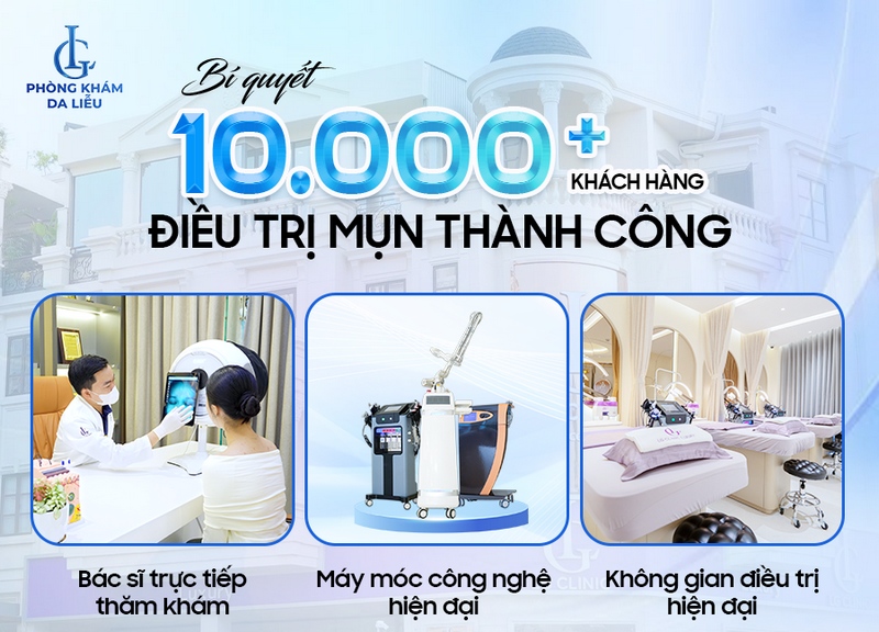 điều trị mụn tại Phòng khám da liễu LG