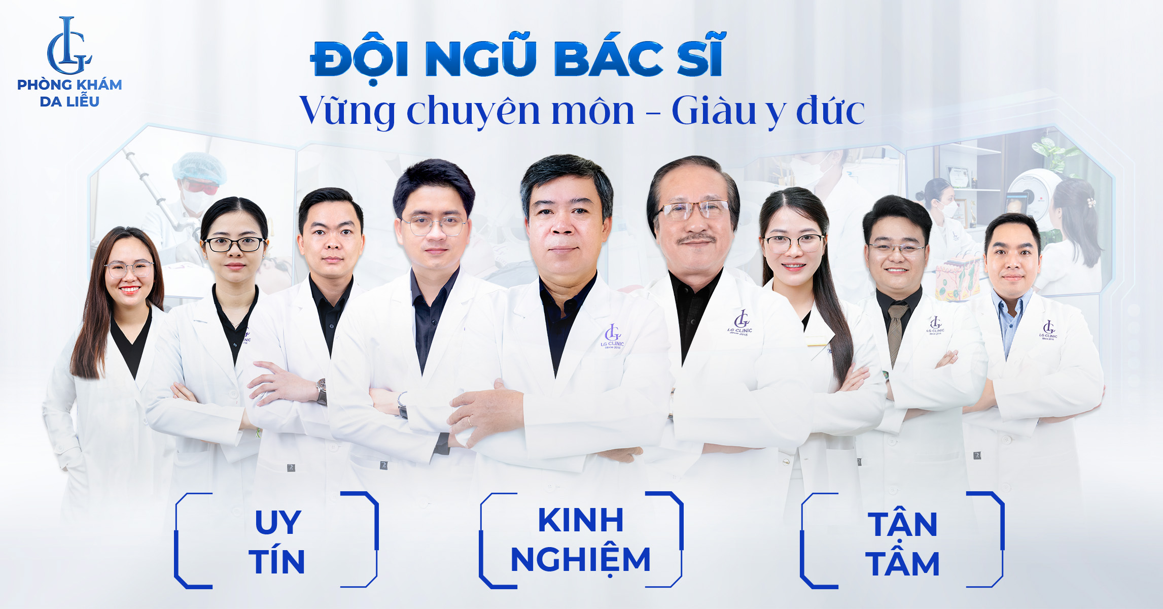 Đội ngũ bác sĩ tại Phòng khám Da liễu LG