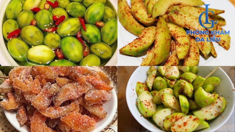 các loại cóc ngâm, cóc lắc muối