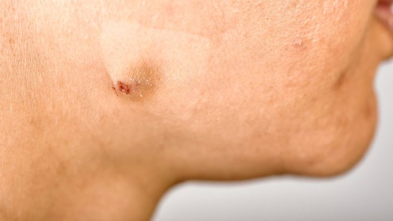 Cách nặn mụn bọc bị chai cứng