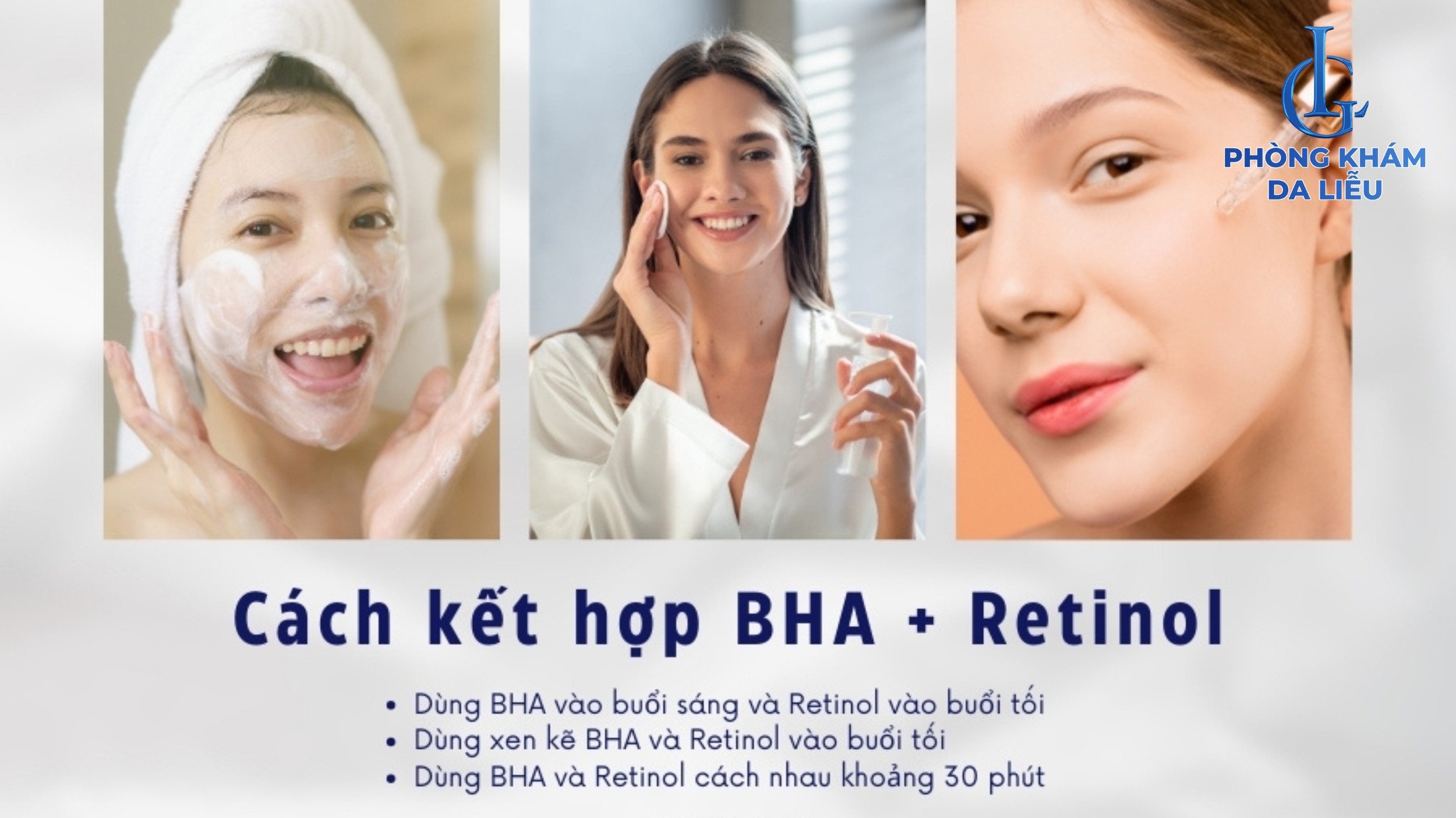 Kết họp bha và retinol
