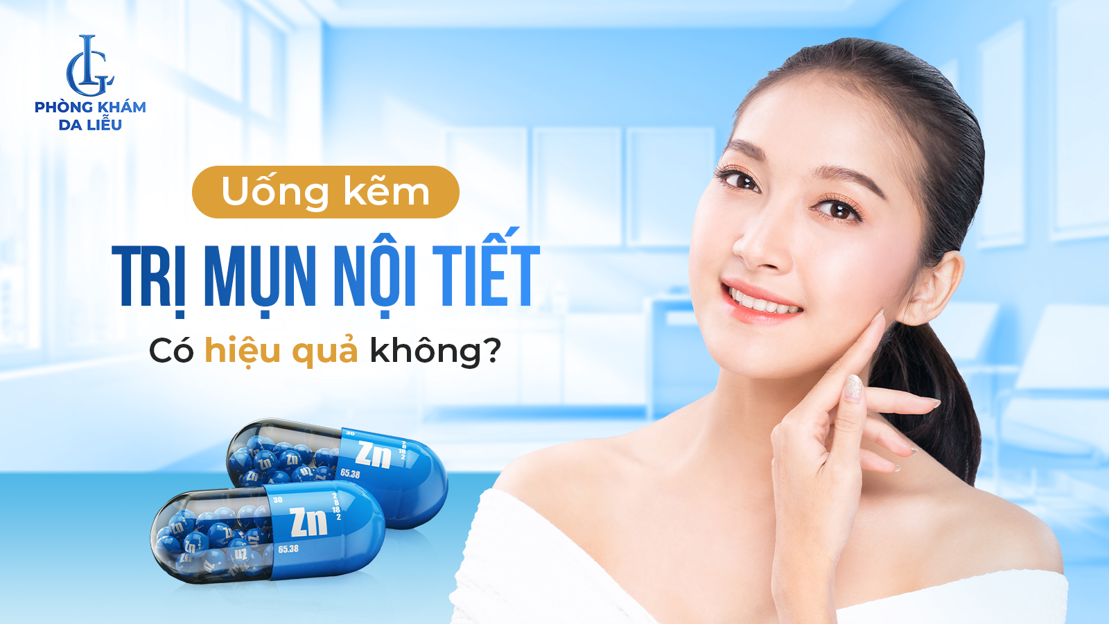 Uống kẽm trị mụn nội tiết