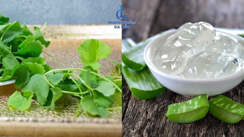 Mặt nạ rau má và nha đam